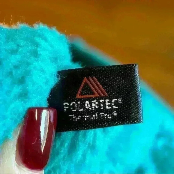 Patagonia Women's Polartec 1/4 T Snap Teal Fleece Pullover Size Small Sweater - Picture 5 of 5